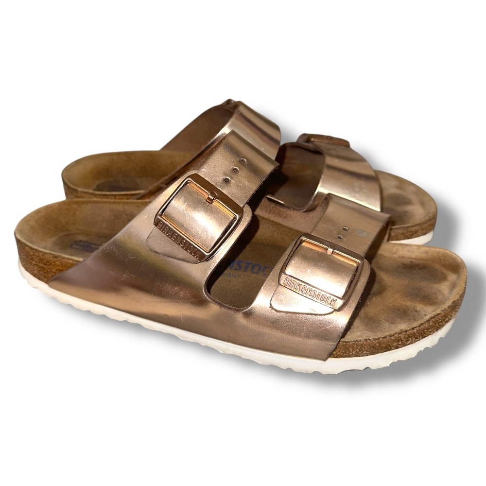 Birkenstock Arizona Soft Footbed Leather - Metallic Copper